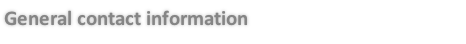 General contact information
